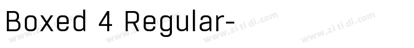 Boxed 4 Regular字体转换